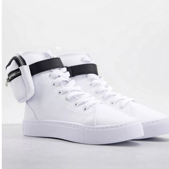 ASOS DESIGN High-Top Pocket Sneaks - US 8 - Picture 1 of 5